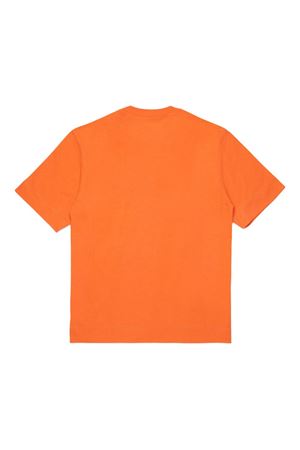 t-shirt in cotone arancione MARNI KIDS | M002MVM00RF0M436